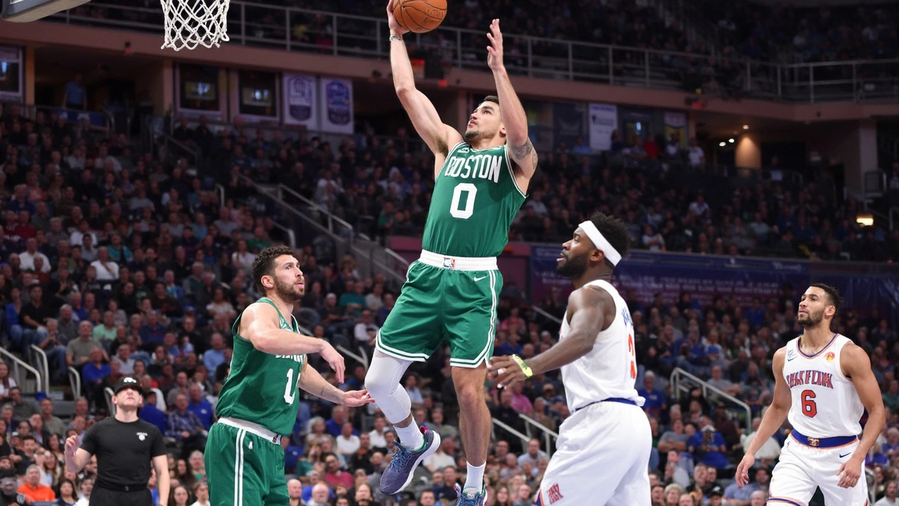 Knicks superam Celtics por 121-113 e avançam nos playoffs da NBA com atuação histórica